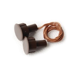 Brown recessed contact for iron doors - CON235M