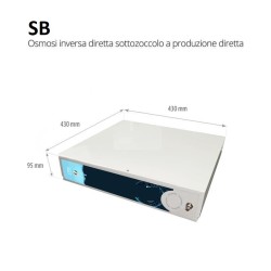 Depuratore Osmosi Sottozoccolo Produzione Diretta 100 lt/h SB100 Made in Italy