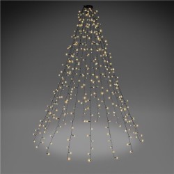 Catena Luminosa 400 Luci LED IP44 3000K per Albero con Anello