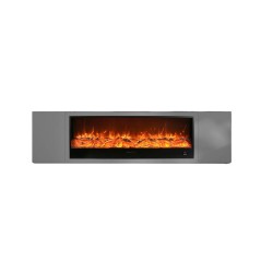 KIT Fireplace and Cabinet anthracite in wood MEDA-150 750-1500W